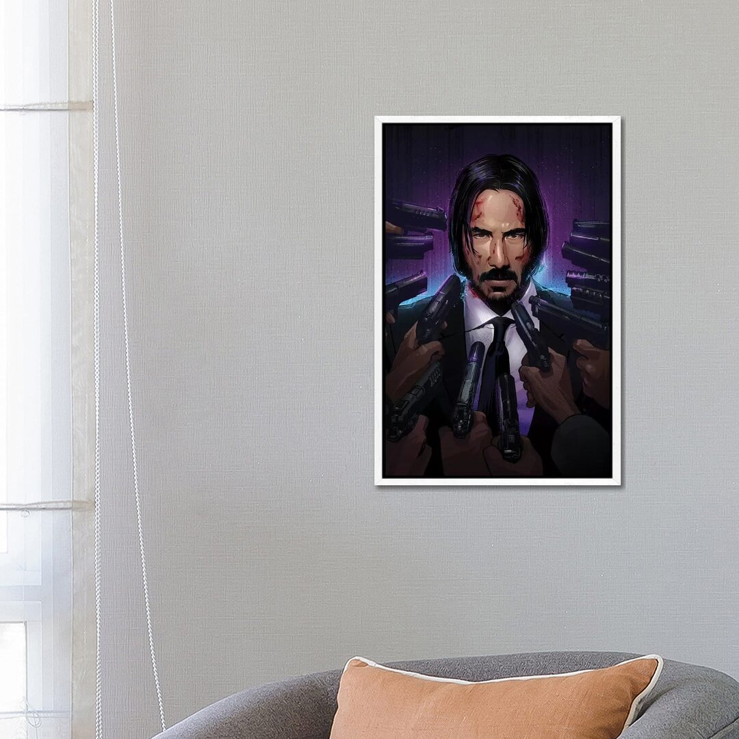 Leinwandbild - Grafikdruck „John Wick” von Nikita Abakumov