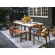 Fleur 68'' Rectangular 7 - Person Outdoor Dining Set