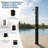 9.3 Gallon Solar Heated Outdoor Shower | 360° Rainfall & 6FT Handheld Sprayer | Freestanding Pool Shower with Foot Faucet | Hot & Cold Water Adjustment | Beach Garden Spa Shower with Protective Cover-126770763