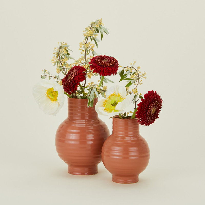 Vase Essential, H 6 po x l 4,5 po x P 4,5 po, Rouge