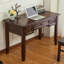 Bureau rectangulaire en bois massif brun noisette