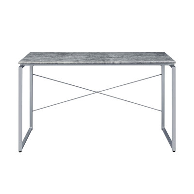 Bureau d'écriture rectangulaire en faux béton