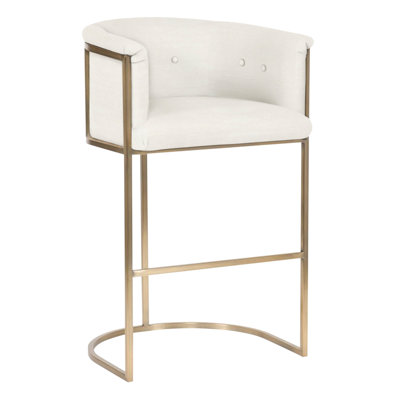 Skye Upholstered Cotton Counter Stool
