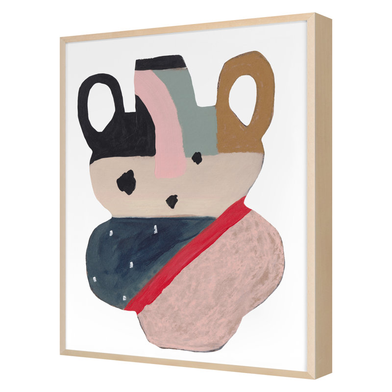 Vessel 2 Print by Katie Straus, Maple Framed, 27" H x 20" W x 2" D