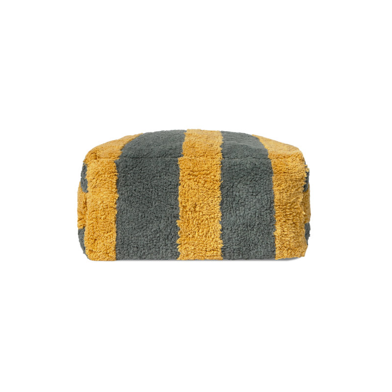 Color ON Square Pouf, Terrazo;Dark Honey;Natural