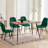 Breakfast Table Set For 4, Rectangular Table Velvet Dining Chair-94997863