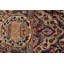 Tapis oriental rétro en laine bleue 9 pi 10 po x 12 pi 11 po