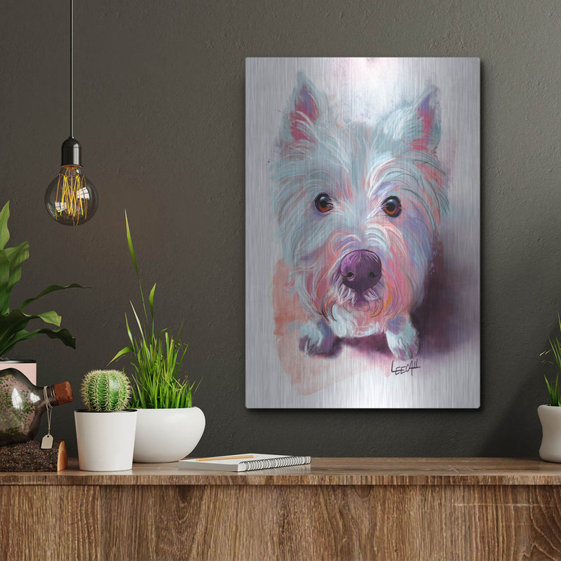 "Lily The Westie" par Dawg Painter, H 16 po x l 12 po