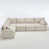 Tissu beige sélectionné