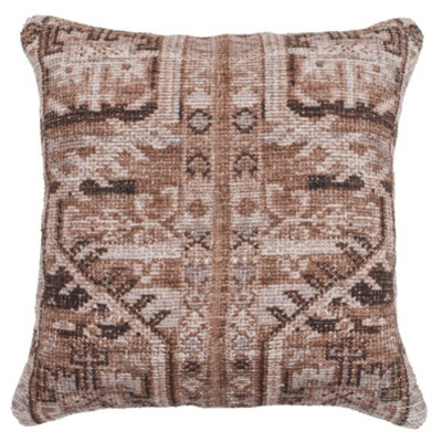 Violet Chenille Knife Edge Textured Throw Pillow