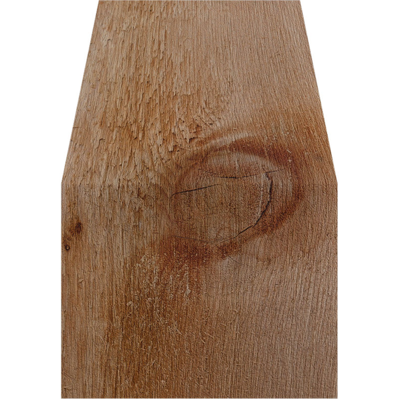 Attelle pour genou à écailles grossières, l 6 po x P 6 po x H 10 po, cèdre rouge de l'Ouest, Cèdre rouge de l'Ouest