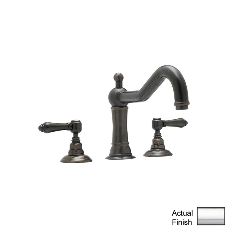 Country Double Handle Deck Mounted Roman Tub Faucet