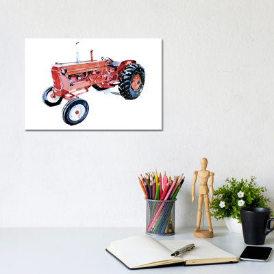 Lil Red Tractor - Painting on Canvas