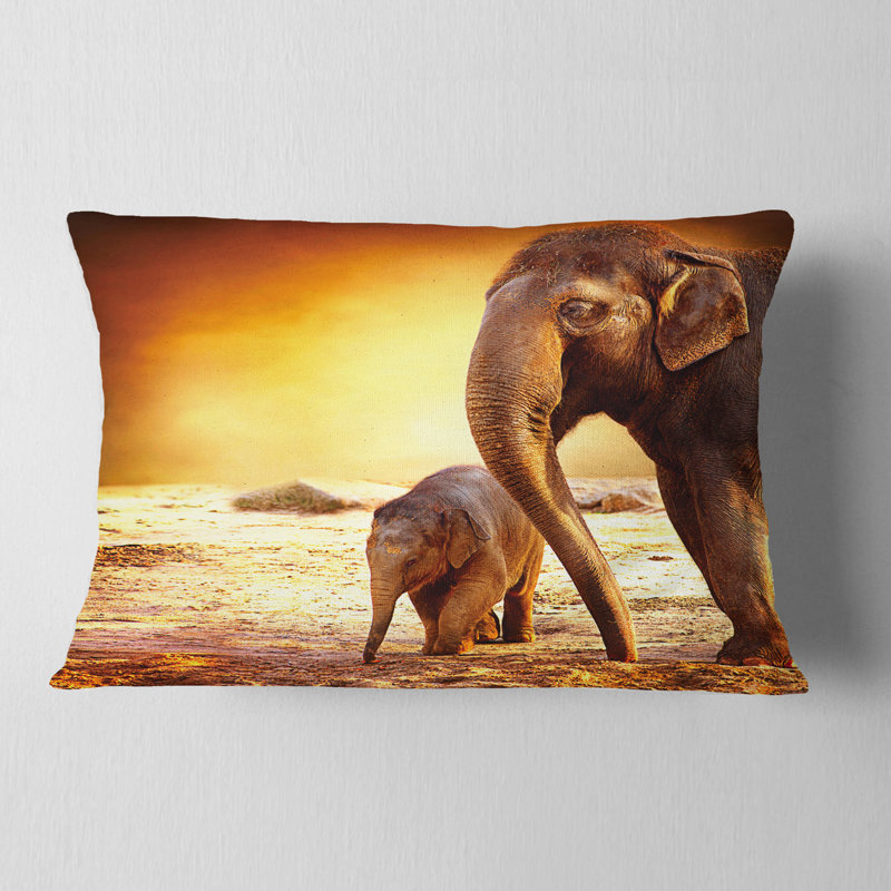 Coussin lombaire pour père d’éléphant et baby