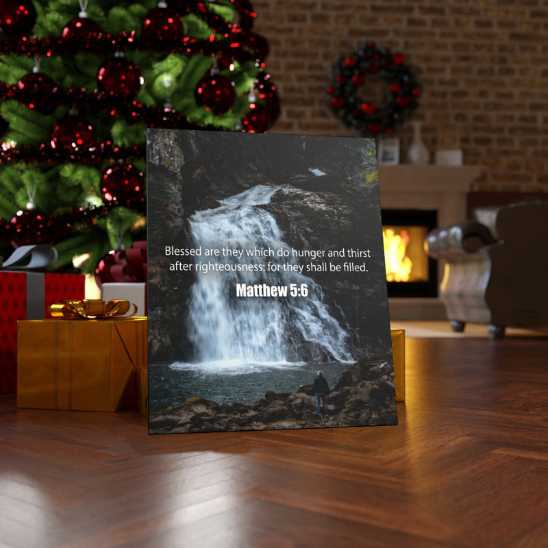 After Righeousness Matthew 5:6 - Wrapped Canvas Print, 41cm H x 30cm W