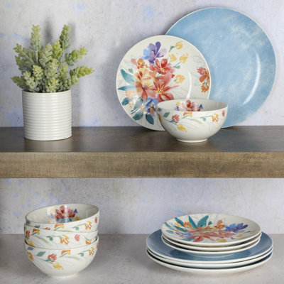 12 Piece Dinnerware Set, Service for 4