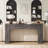 Diyanna 55.12'' Console Table with 2 Drawers & LED Light-2111361862