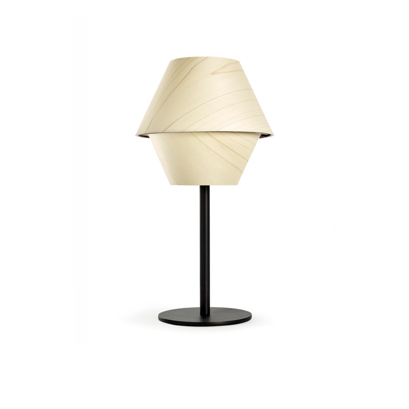 Hotel Table Lamp, Natural White, Dimmable, Matte Black