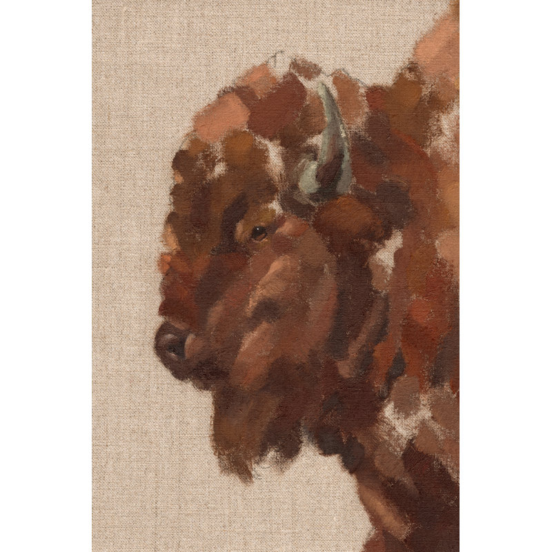 " Tiled Bison II " by Jacob Green Painting Print, 36" H x 24" W
