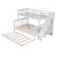 Lit simple superposé au dessus d'un lit double avec gigogne Jeanique Kids-1148682689