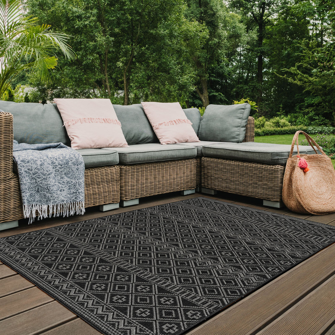 Aima Southwestern Indoor / Outdoor Area Rug
