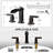 Widespread Bathroom Faucets With Metal Pop-up Drain-115669528