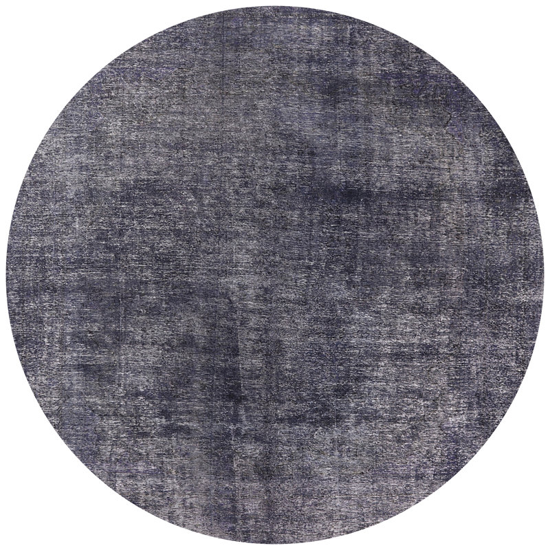 Tapis gris, Rond 5 pi