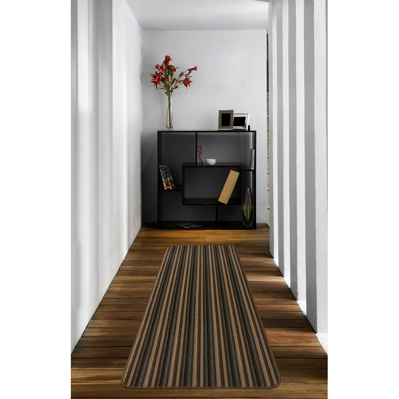 Navin Kitchen Mat, Chocolate, Runner 67 x 240cm