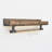Industrial Rustic Floating Shelf With Rope Hanger And S-Hooks