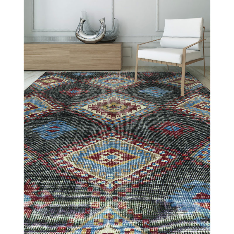 Wool Geometric Area Rug