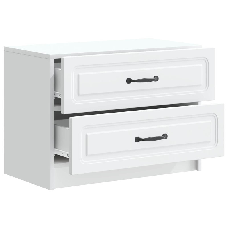 62cm W Engineered Wood Bedside Table