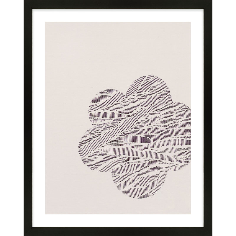 Tides #5 Print by Lee Lessem, Black Framed, 50" H x 40" W