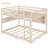 Solid Wood Full Over Full Bunk Bed with Integrated Shelving, Color-Changing Lights and Pegboard for Bedroom-946779398