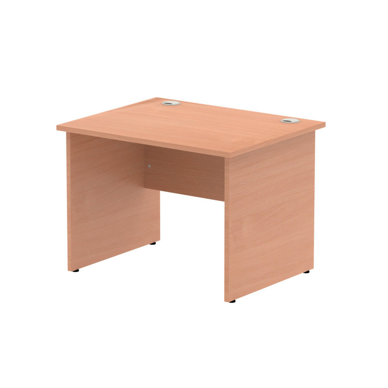 Impulse Computer Desk, 73cm H x 100cm W x 80cm D, Brown, Brown