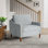 Sarah 39" Upholstered Square Arm Club Chair