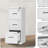3 Drawer Metal Vertical File Cabinet with Lock and Card Slot-980538626