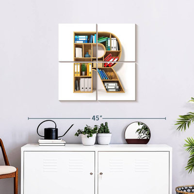 Keiri R Shaped Bookshelf