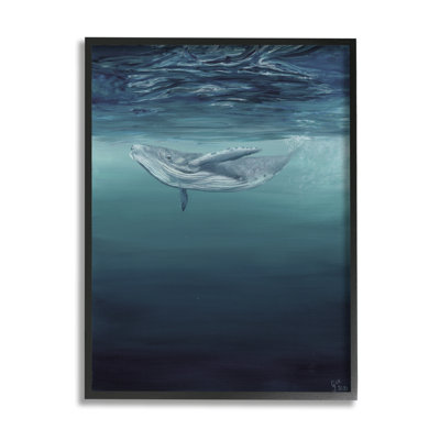 Baleine nageant sous l'eau par Georgie Harrison