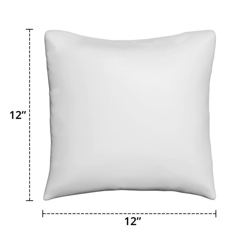 Ensemble de 4 coussins décoratifs Sunbrella, coussins décoratifs d'extérieur carrés de 12 po x 12 po, Square 12"