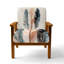 Chaise rembourrée Boho Feather - Fauteuil Free Spirit Feathers II-1965955775