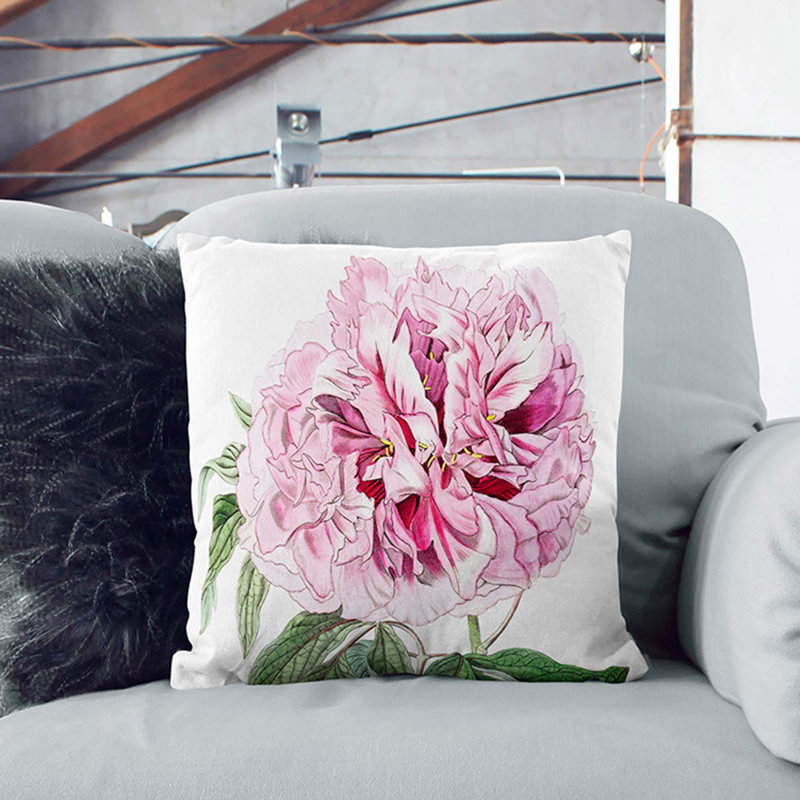 Square Throw Cushion, 40cm H x 40cm W x 15cm D