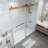 Opal Mirage MCOCOD 52"-54"W x 76"H Double Sliding Frameless Soft Close Shower Door with 3/8"(10mm)Clear Glass-74762874