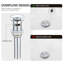 Robinet de lavabo de salle de bain à poignée simple avec drain escamotable, robinet de lavabo monotrou à fixation sur le comptoir-131209720