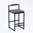 metal frame Velvet Stool Set of 2 with sturdy legs-305751838
