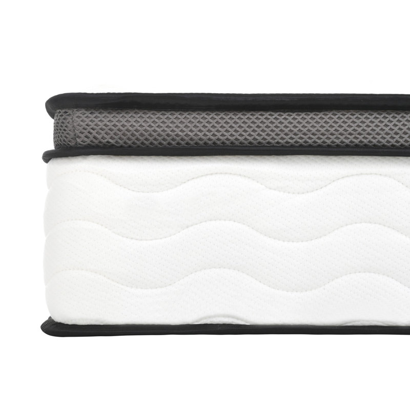 10 Inch Hybrid Mattress in a Box,  Individually Wrapped Pocket Coils Innerspring Mattress, Medium Firm, Pressure Relief & Breathable