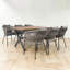 Ensemble de salle à manger de patio 7 pièces, ensemble de meubles d'extérieur toutes saisons avec table et chaises-1155698201