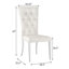 Chaise d'appoint en velours capitonné Hastie-1750569074