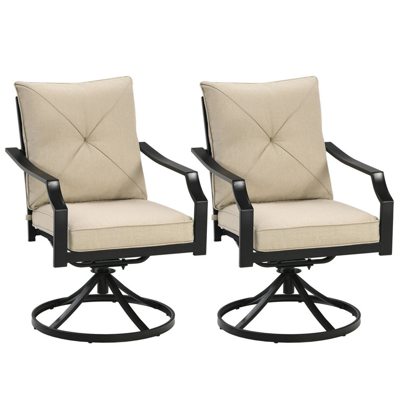 Chaise de patio avec coussin