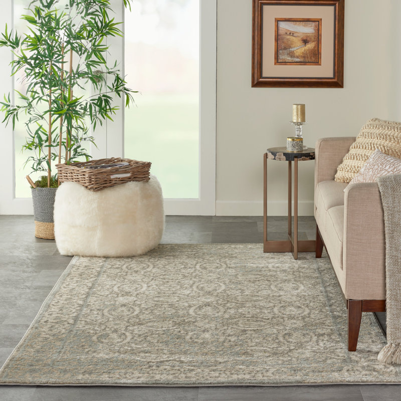 Tapis gris abstrait Ashlesha, Rectangle 3 pi 11 po x 5 pi 11 po