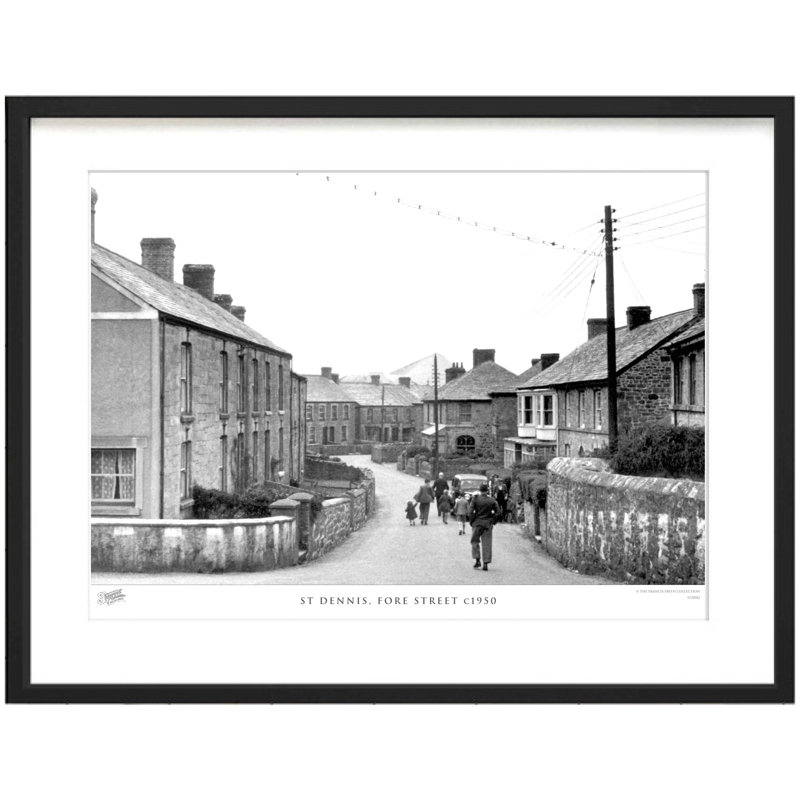 St Dennis, Fore Street C1950 by Francis Frith - Single Picture Frame Print, 60cm H x 80cm W x 2.3cm D